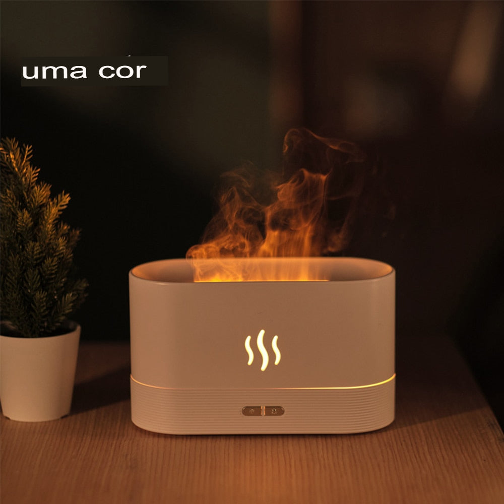 Umidificador e Aromatizador - Efeito Chamas - Até 7 cores - Liora Express