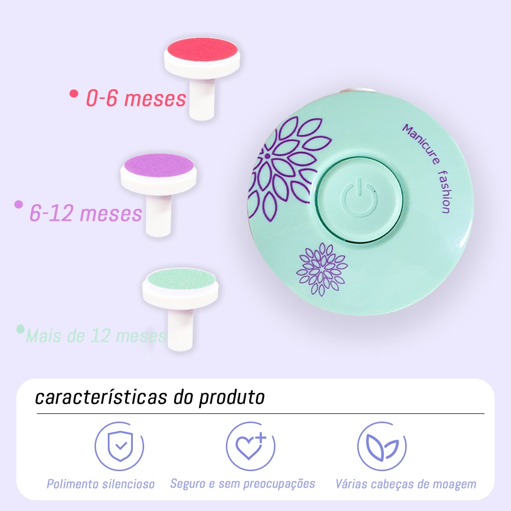 Cortador Elétrico de Unhas Infantil - Liora Express
