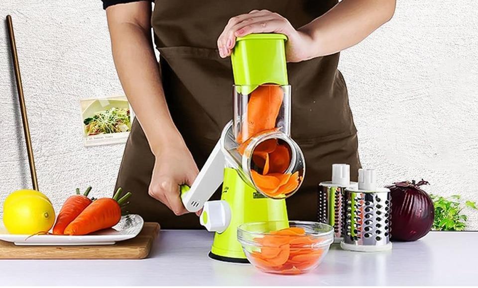 Fatiador de Frutas e Legumes 3 em 1 - Round Slicer - Liora Express