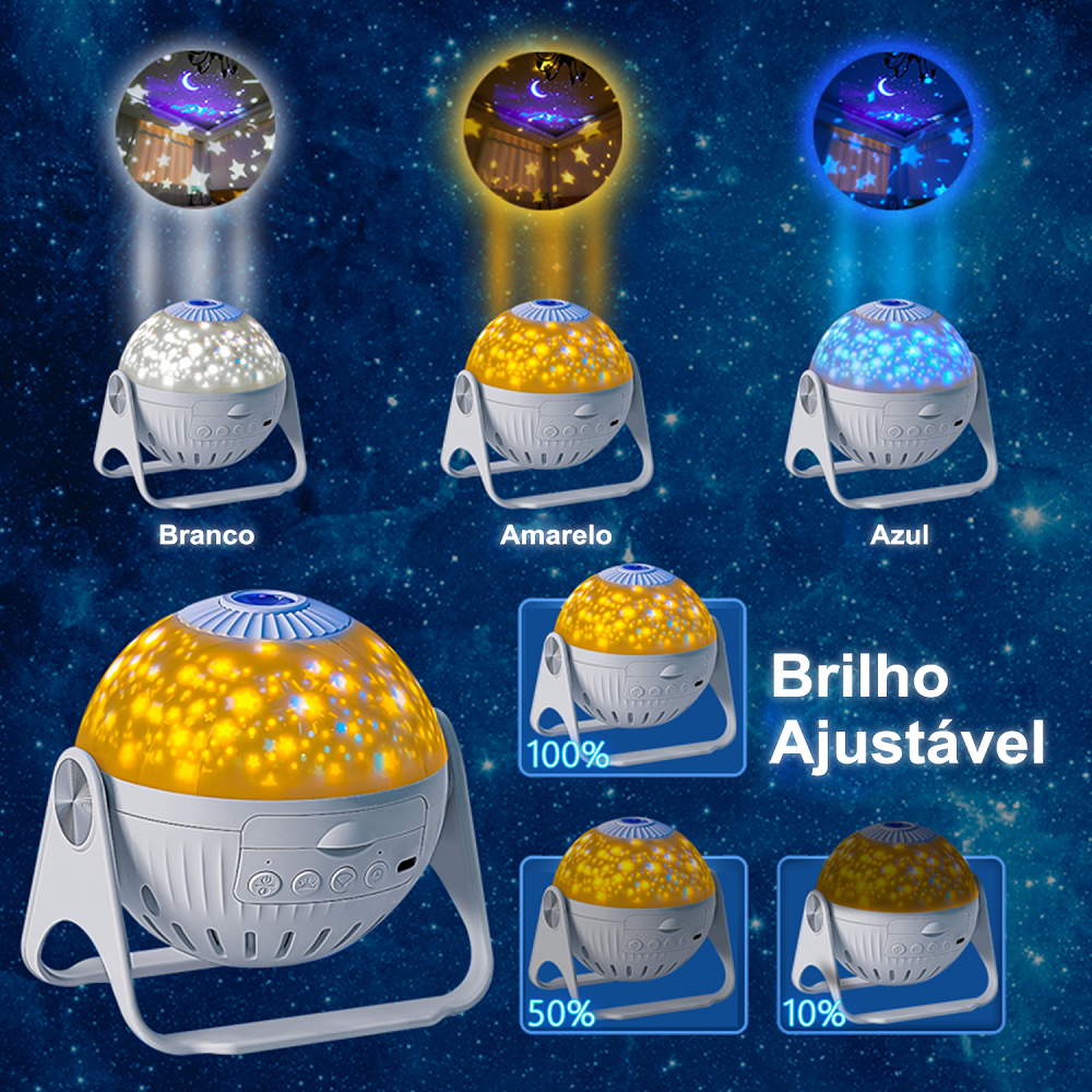 Projetor Galáxia Prime com 7 estilos Diferentes - Liora Express